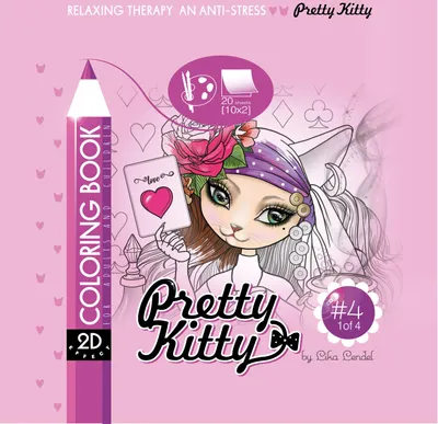 Obrázek produktu pro Antistresové omalovánky 200x200 Pretty Kitty 4