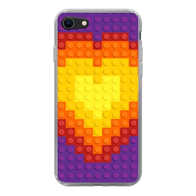 Produktbild von MuchoWow® Handyhülle Schutzhülle Hülle für iPhone SE 2020 Muster - Herz Silikon Softcase Handy Hülle - Kartenbesitzer