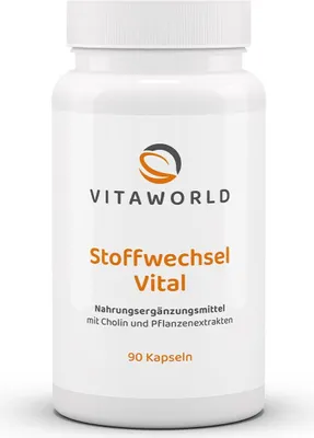 Produktbild von Vitaworld Stoffwechsel Vital Kapseln, 90 St.