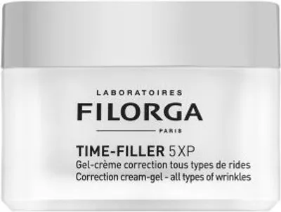 A white jar of Filorga Time-Filler 5XP cream.