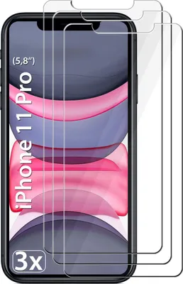 Produktbild von 3x iPhone 11 Pro Panzerglas Panzerfolie Schutzglasfolie Displayschutzglas Echt Glas Schutz Folie Display Glasfolie 9H