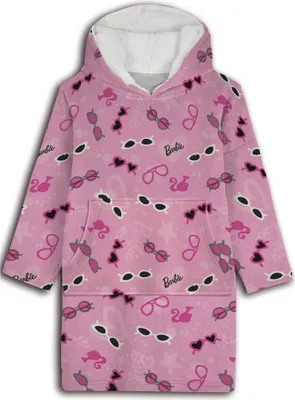 Produktbild von Barbie Hoodie Poncho Rosa Größe 7 - 14 Jahre - Polyester