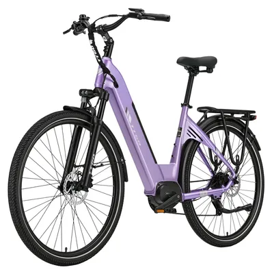 Obrázek produktu pro Elektrokolo – městské elektrokolo – motor o výkonu 250 W umístěný v ose kola – lithium-iontová baterie 36 V – dojezd přes 60 km – 9rychlostní přehazovačka – hydraulické kotoučové brzdy – kola o průměru 71 cm