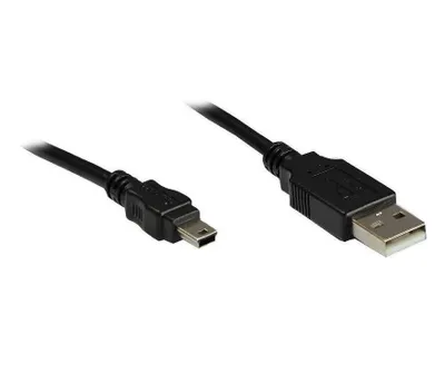 Produktbild von Good Connections USB2.0 Kabel A-Mini B5pol. schw. 3m