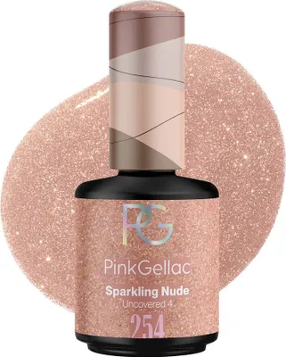 Produktbild von Pink Gellac - Shellac - Uncovered4 - Glitzer-Finish - 254 Sparkling Nude - 15 ml