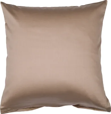 Produktbild von Traumschloss Mako-Satin Kissenbezug 80 x 80 cm taupe 100% Mako-Baumwolle, mit Reißverschluss