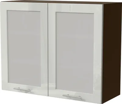 Produktbild von Küchenhängeschrank Brerra 90x32,5x72cm lava signalweiß Hochglanz BR-W3S/90