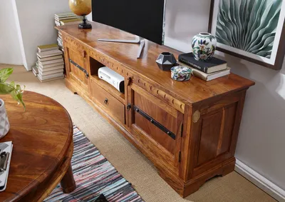 Produktbild von MASSIVMOEBEL24 TV-Board Akazie 170x40x55 honig lackiert OXFORD #0324