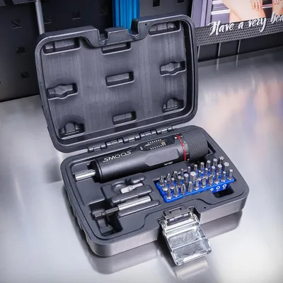 Produktbild von Drehmoment-Schraubendreher-Satz 1 - 8 Nm mit 30-teiligem Bit-Set