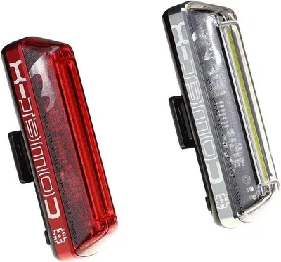 Immagine prodotto di Sistema di illuminazione ricaricabile per bicicletta, anteriore e posteriore, potente