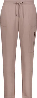 Produktbild von monari Damen Jogger-Hose aus Viskose mit Rippenstruktur, Taupe, Größe 42