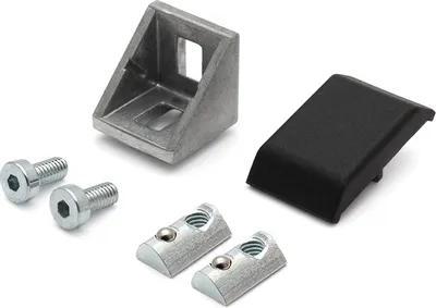 Produktbild von Winkel 20 I-Typ Nut 5 inkl. Befestigungssatz und Abdeckkappe