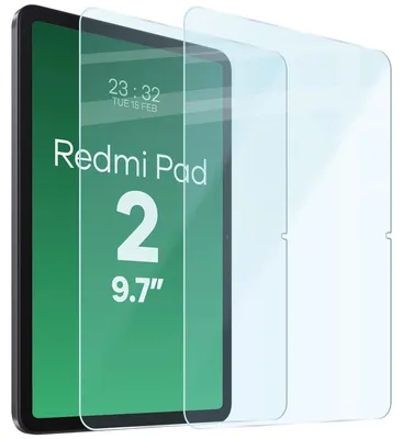 Produktbild von Gehärtetes Glas für Xiaomi Redmi Pad 2 9.7", Bizon Tab Glass Clear Duo, 2 Stück