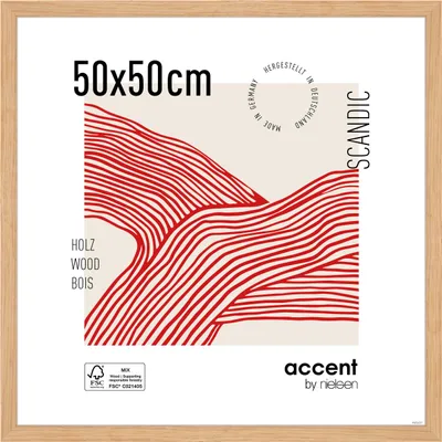 Produktbild von accent by nielsen Holz Bilderrahmen Scandic, 50x50 cm, Eiche