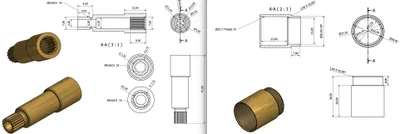 Produktbild von Verlängerung für Ventiloberteil und Muffe Gewinde 26 x 18 mm