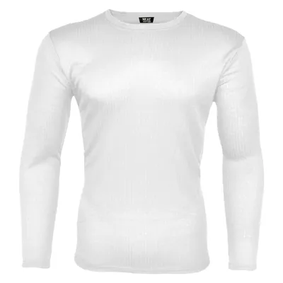 Image de HEAT BOOSTER T-shirt thermique manches longues homme, côtelé avec intérieur polaire doux, blanc, taille XXL