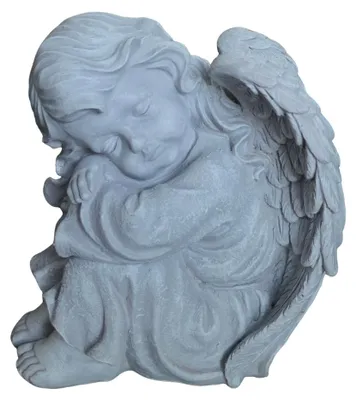 Obrázek produktu pro Socha spícího anděla, 24cm polyresinová pamětní dekorace