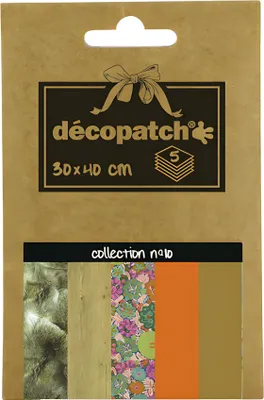 Obrázok produktu pre Décopatch DP010O, Umelecký papier, 5 listy