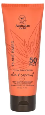 Produktbild von Aloe & Coconut Australian Gold Plant Based Sunscreen Lotion SPF50