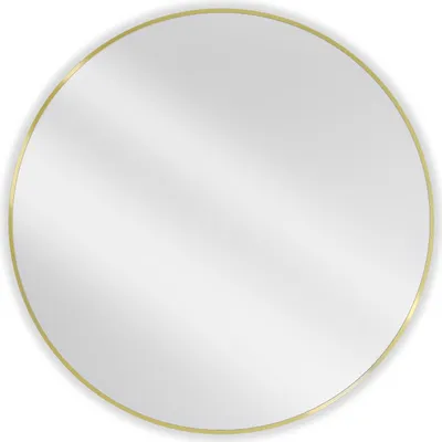 Obrázok produktu pre Mexen Loft okrúhle kúpeľňové zrkadlo 100 cm, zlatý rám - 9850-100-100-000-50