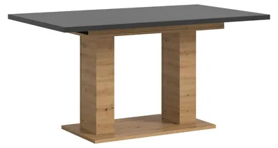 Productafbeelding van Uitschuifbare eettafel Artisan, grijs, 150-190 cm, modern, stabiel, elegant