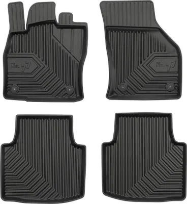 Produktbild von Fußmatten Gummimatten No.77 für Skoda Superb III 2015-2023 TPE Schwarz 4 Teile