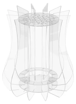 Acryl-Puzzle-Vase, 1 Stück, 20x20x15 cm, durchsichtig