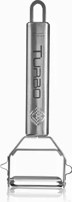 Produktbild von TURBO PRODUKTE Turboschäler-Sparschäler aus Edelstahl für Obst & Gemüse - Vor-und Rückwärts mit Pendelklinge für Links- & Rechtshänder - 3in1 Funktion