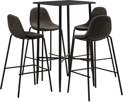 Produktbild von 5-tlg. Bar-Set Stoff Dunkelgrau