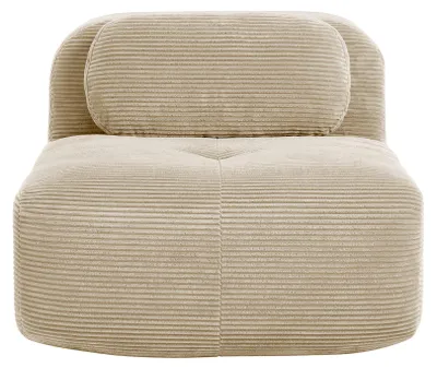 Produktbild von Cord-Sofa Hamlet, ohne Armlehnen, modulares Mittelteil mit Kissen, 90 x 103 x 75 cm, Beige