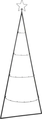 Produktbild von House of Seasons Wandregal für Dekorationen - L50 x H131 cm - Metall - Schwarz
