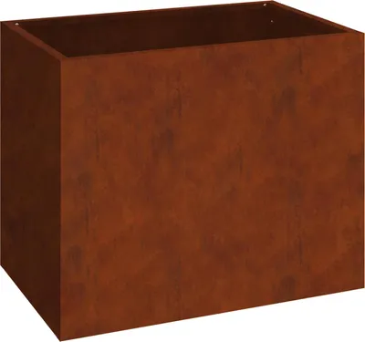 Immagine prodotto di vidaXL Vaso da giardino in acciaio resistente alle intemperie 50 x 32 x 40 cm