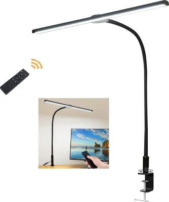 Produktbild von Augenfreundliche LED Lampe, 18W Klemmbar Dimmbar, flexible Silikonlampe, 360° Beleuchtung, Timer, 5 Helligkeitsstufen
