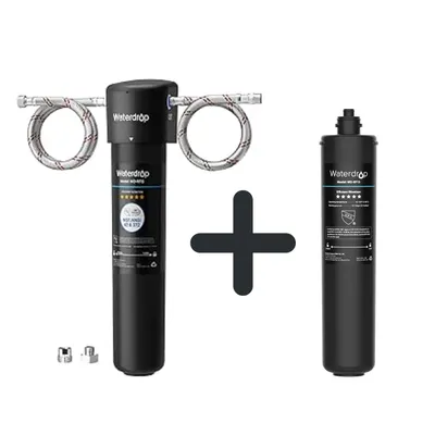Image de Waterdrop 15UA Système de filtration d'eau sous évier avec 1 WD-RF15 , 60.000 litres, filtre à eau haute performance, eau potable, NSF/ANSI 42