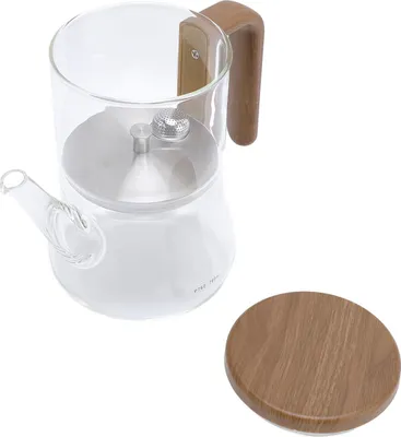 Obrázek produktu pro 760ml magnetická skleněná konvice na čaj s oddělovačem vody, průhledná konvice s sítkem a žáruvzdornou rukojetí