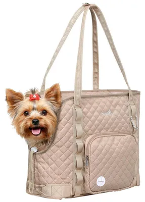 Immagine prodotto di Trasportino per cani fino a 4 kg, colore beige kaki, dimensioni 39x30x19 cm