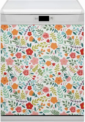 Produktbild von Magnetmatte Geschirrspüle Abwaschbar Küche Magnete  Nachbildung 60x70 cm  - Bild in Blumen