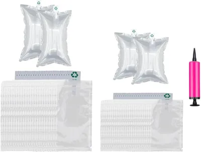 Imagen del producto de Relleno de cojín de aire, 200 unidades, de 10x20 cm y 10x15 cm, embalaje protector para transporte