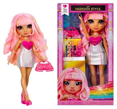 Immagine prodotto di Rainbow High, Bambola di Moda "My Fashion Style" - Kia Hart (Rosa tenue), Bambola di moda, Adatta a bambine, Età: 4 anni, Genere: Bambina, Altezza: 280 mm, Multicolore, Rosa