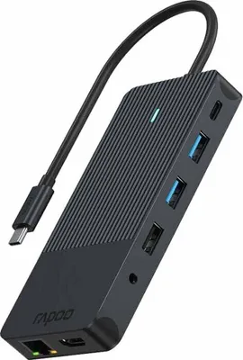 Produktbild von Rapoo UCM-2006 USB-C Multiport Adapter 12-in-1 HDMI SD LAN