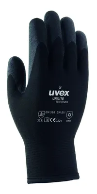 Produktbild von UVEX Kälteschutzhandschuhe 6059.3 uvex unilite thermo Gr. 11, Schutzstufe:EN 388, Größe:9, Farbe:schwarz