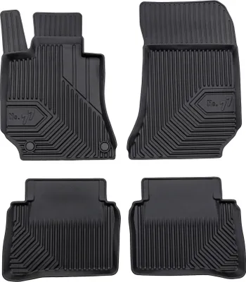 Image de Tapis de Sol de Voiture pour Mercedes-Benz Classe E W212 2009-2016 TPE Noir 4Pcs
