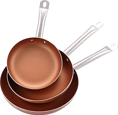 Produktbild von Smak Bergner Bratpfannenset Copper Plus 20, 24 und 28 cm Bergner 3-teiliges Bratpfannenset Copper Plus Limited Edition / Kaufbei