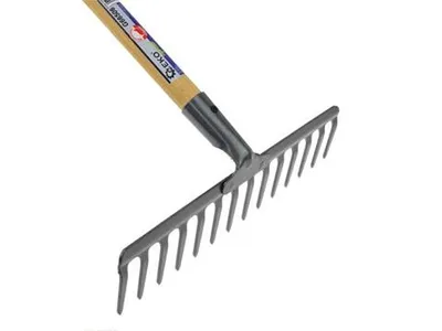 Obrázek produktu pro Hrábě se 14 zuby 36 cm s dřevěnou násadou 06617
