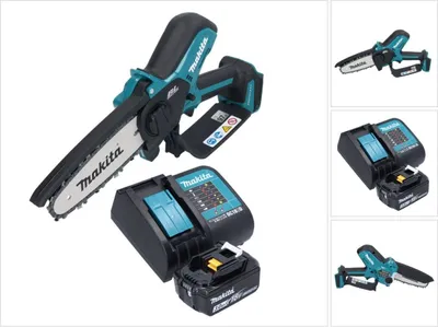 Zdjęcie produktu dla Makita DUC 150 SF01 Akumulatorowa pilarka łańcuchowa 18 V 15 cm bezszczotkowa + 1x akumulator 3,0 Ah + ładowarka