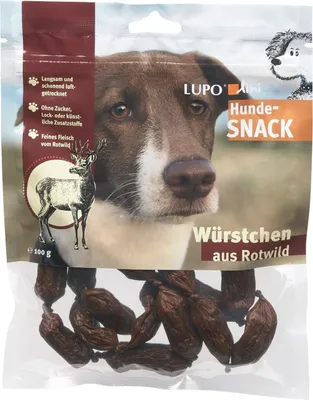 Produktbild von Luposan Lupolini Hundewürstchen 100g | Rotwild