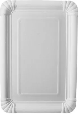 Produktbild von Papstar Teller, Pappe "pure" eckig 16,5 cm x 23 cm weiß, 15 x 25 Stück
