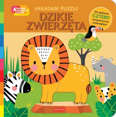 Zdjęcie produktu dla Akademia Mądrego Dziecka. Układam puzzle. Dzikie zwierzęta