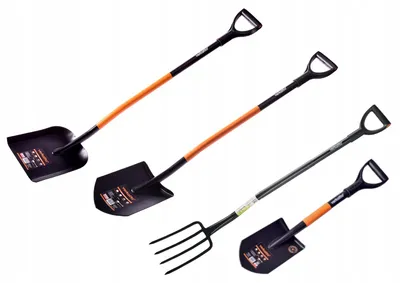 Produktbild von Verkatto Metall Gartengeräte-Set Spaten Schaufel Gabel