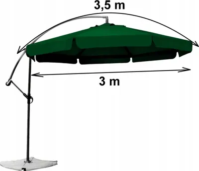 Immagine prodotto di ombrellone a sbalzo 3M, verde